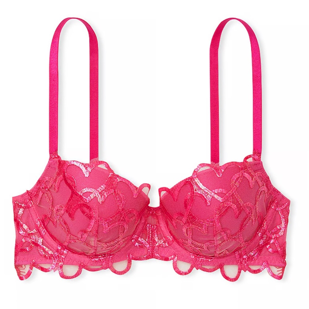 Victoria’s Secret DREAM ANGELS Twinkle Strap Lace Classic-Coverage Demi Bra
